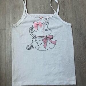 White hyper fem bunny bow tank
